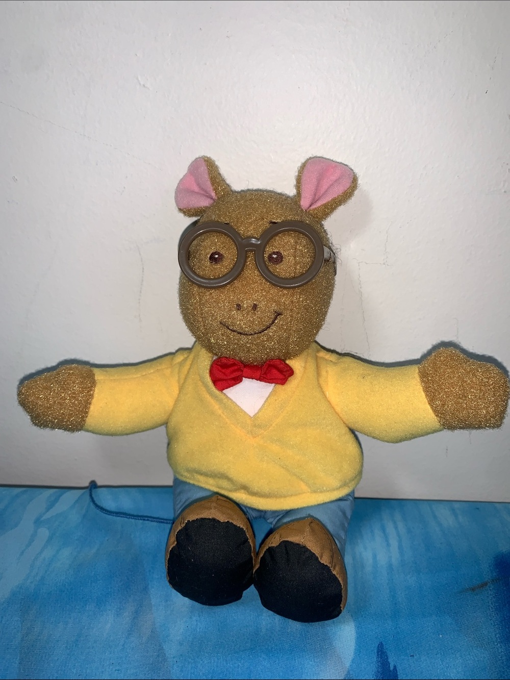 Playskool Hasbro Plush Arthur Talking Doll Toy Vintage 1996 PBS 10" Tested Works